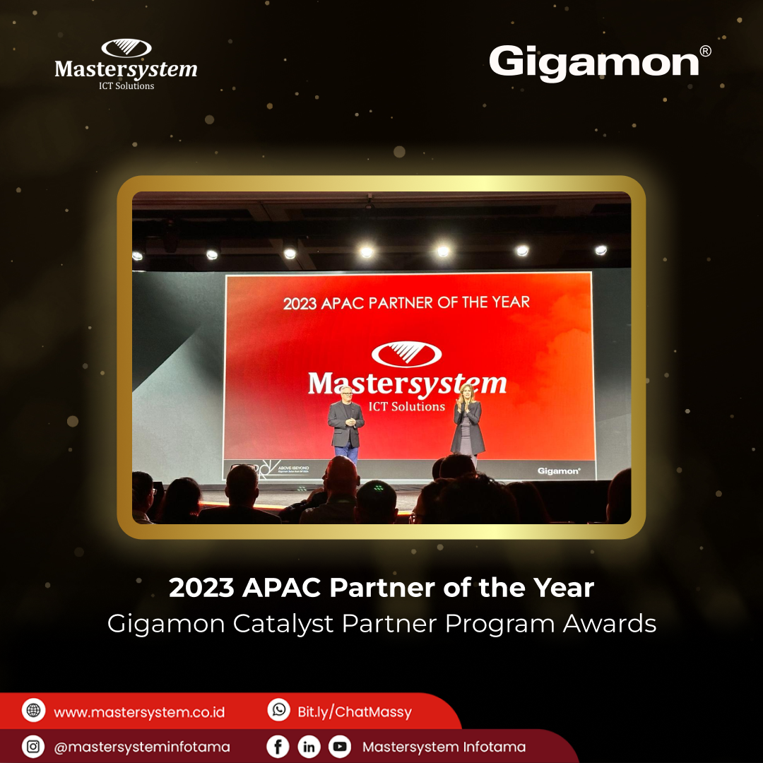 Pertama di 2024! PT Mastersystem Infotama Tbk Menerima Penghargaan sebagai Gigamon Apac Partner Of The Year 2023