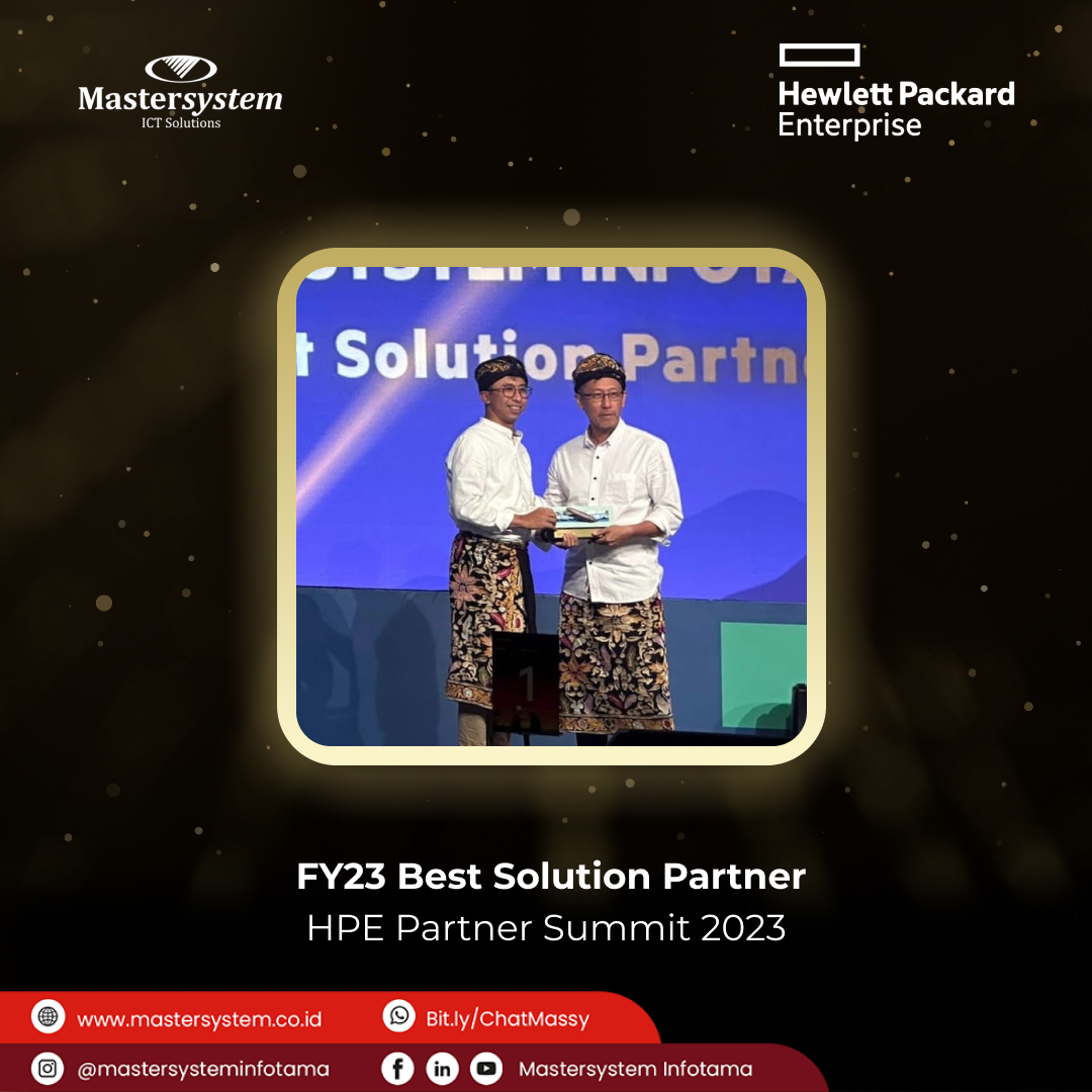  Prestasi Luar Biasa: Mastersystem Sabet Penghargaan HPE 2023 Solution Partner of the Year