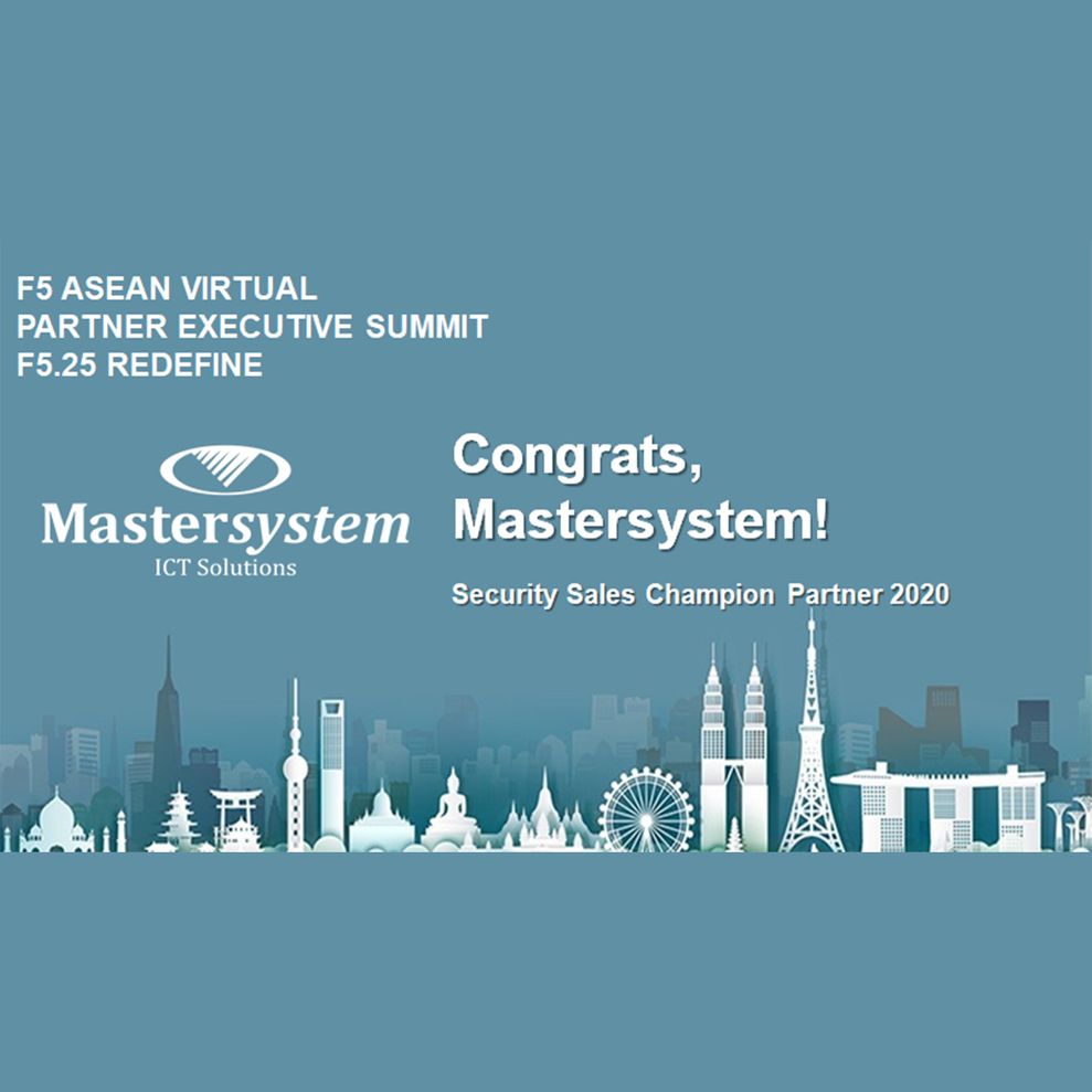 Mastersystem awarded as Security Sales Champion Partner 2020
