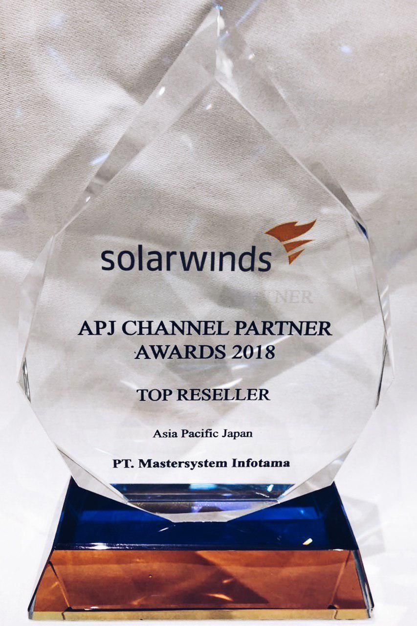 Mastersystem Infotama – APJ Channel Partner Award 2018 by Solarwinds